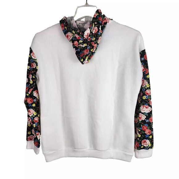 Finejo Women Hoodie Long Sleeves Polyester Pullover Light Weight Pockets XL - Picture 3 of 7